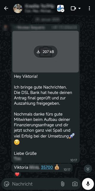 Freigegebene Auszahlung