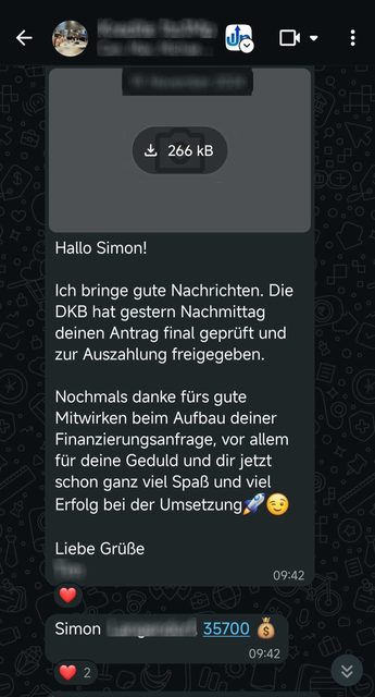 Freigegebene Auszahlung