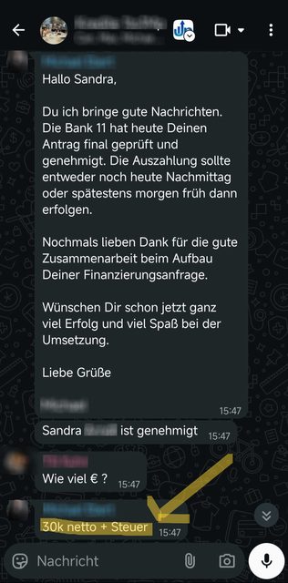 Freigegebene Auszahlung