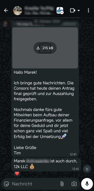 Freigegebene Auszahlung