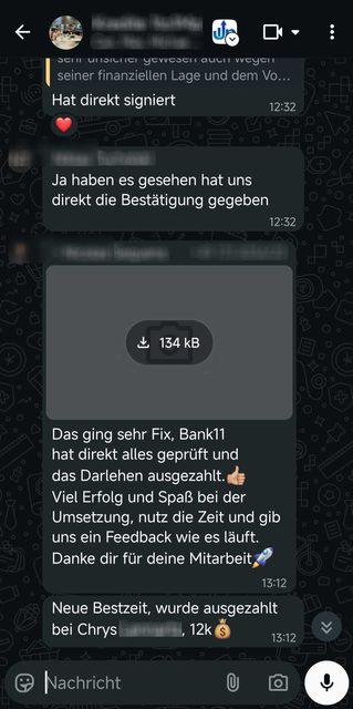 Freigegebene Auszahlung