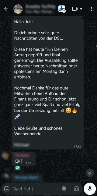 Freigegebene Auszahlung